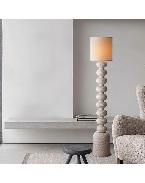 Wabi-sabi style floor lamp designer retro living room bedroom hotel clubhouse lamp study room B&B resin floor lamps