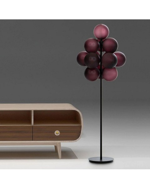 Scandinavian table lamp corrugated ball creative personality designer model house table lamp bedroom living room grape glass floor lamps