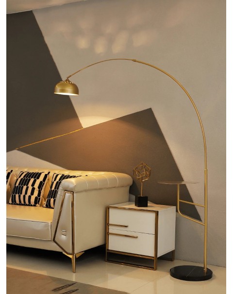 Post-modern light luxury fishing floor lamp living room Scandinavian creative telescopic study bedroom bedside coffee table vertical table lamps