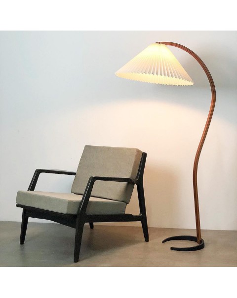 Pleated floor lamp vintage vintage Danish French living room bedroom ins Scandinavian American log floor lamps