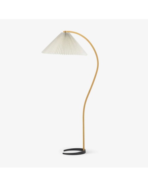 Pleated floor lamp vintage vintage Danish French living room bedroom ins Scandinavian American log floor lamps