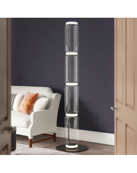 Scandinavian creative designer glass barrel floor lamp post-modern personality minimalist living room bedroom standing light