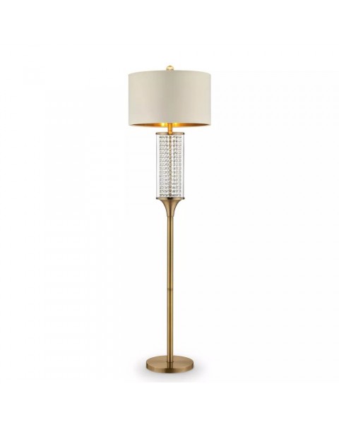 Scandinavian creative light luxury high-end custom showroom showroom crystal fabric floor lamp designer soft furnishing floor lamps