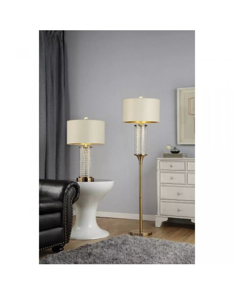 Scandinavian creative light luxury high-end custom showroom showroom crystal fabric floor lamp designer soft furnishing floor lamps