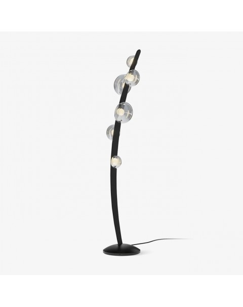 Postmodern glass matza floor lamp studio study bedroom living room sofa next to the long vertical light