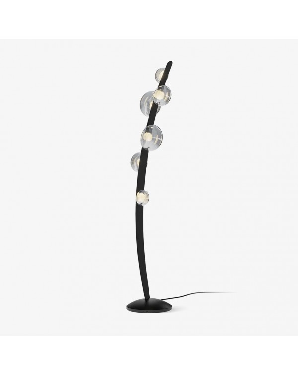 Postmodern glass matza floor lamp studio study bed...
