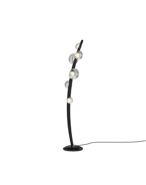 Postmodern glass matza floor lamp studio study bedroom living room sofa next to the long vertical light