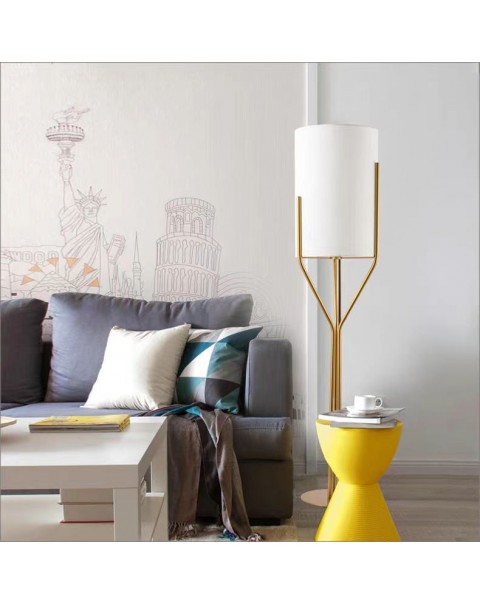 Scandinavian post-modern minimalist light luxury floor lamp gold living room study bedroom creative designer vertical table lamps