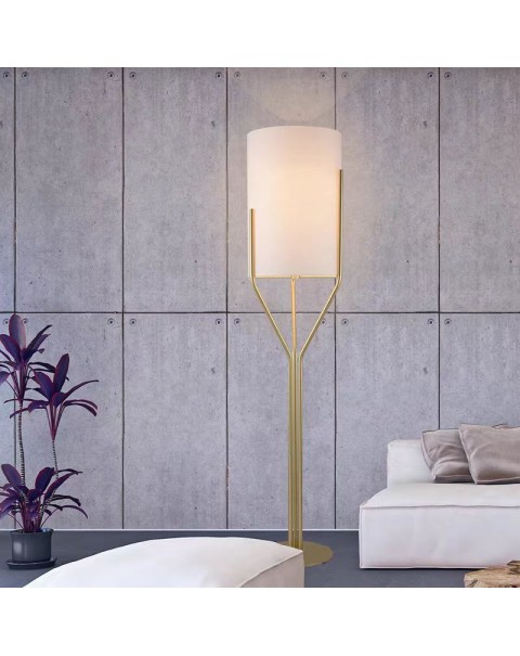 Scandinavian post-modern minimalist light luxury floor lamp gold living room study bedroom creative designer vertical table lamps