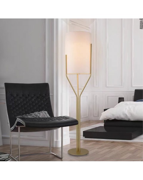 Scandinavian post-modern minimalist light luxury floor lamp gold living room study bedroom creative designer vertical table lamps