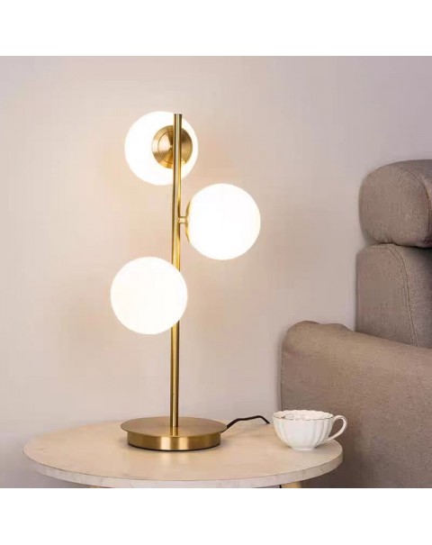 Scandinavian minimalist table lamp glass globe personalized creative living room dining room aisle balcony lamp chandelier bedroom floor lamps