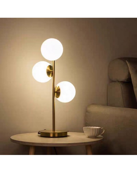 Scandinavian minimalist table lamp glass globe personalized creative living room dining room aisle balcony lamp chandelier bedroom floor lamps