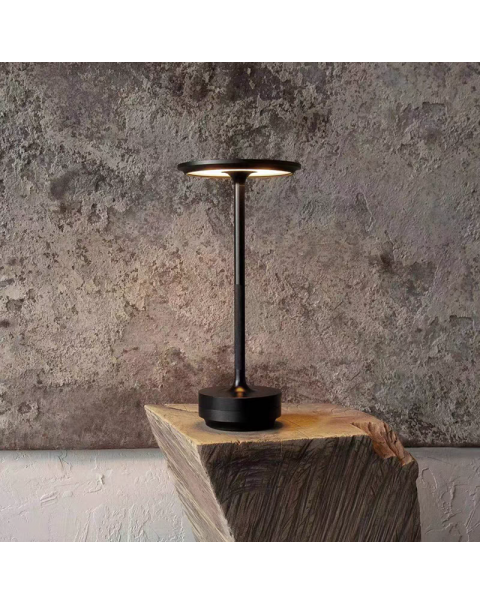 Touch Table Lamp Convenient Rechargeable Metal Light Luxury Bedside Restaurant Bar Ambiance Sense Table Lamps