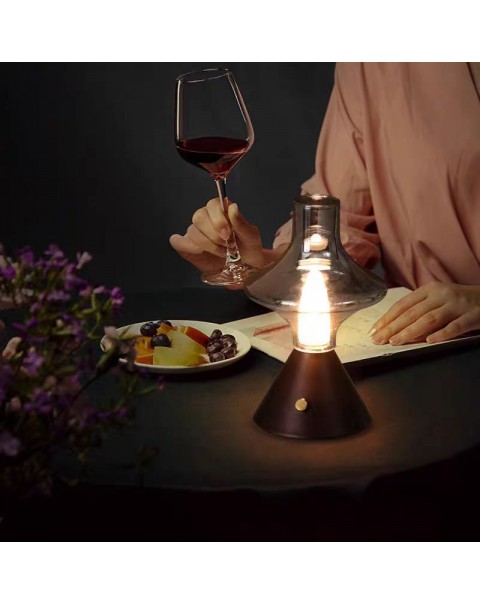 Touch Table Lamp Bar Restaurant Scandinavian Minimalist Retro Rechargeable LED Table Lamp Premium Sense Decoration Design Ambient Lights