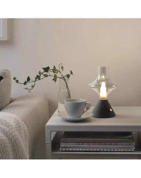 Touch Table Lamp Bar Restaurant Scandinavian Minimalist Retro Rechargeable LED Table Lamp Premium Sense Decoration Design Ambient Lights
