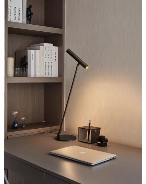 Scandinavian copper table lamp creative art sense bedroom bedside eye lamp simple living room study personalized reading table lamps