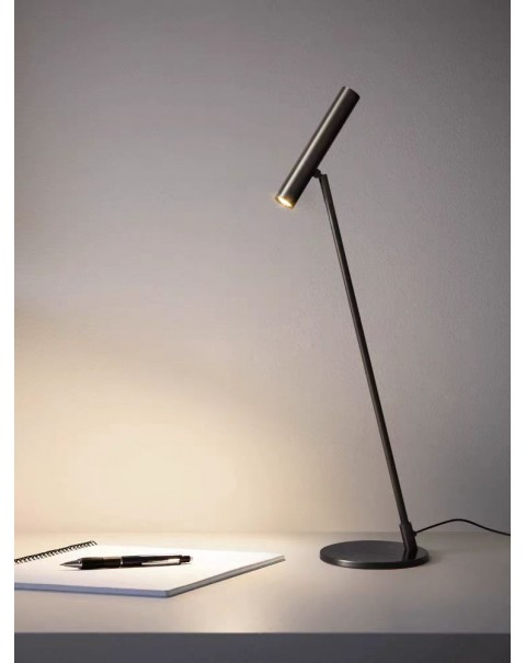 Scandinavian copper table lamp creative art sense bedroom bedside eye lamp simple living room study personalized reading table lamps