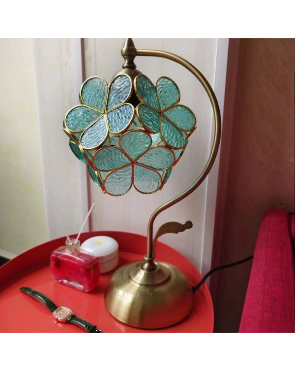 Tiffany petal table lamp romantic european creativ...