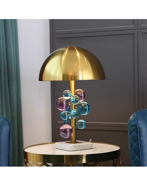 Scandinavian post-modern crystal table lamp designer model house villa hotel bedside bedroom American minimalist floor lamps