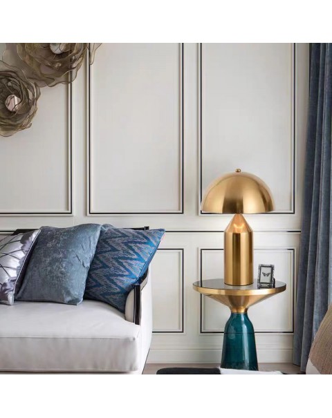 Minimalist post-modern fashion creative personality decorative gold hardware table lamp bedroom study bedside table lamps