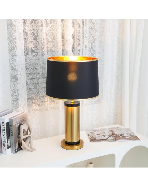 Modern light luxury table lamp bedroom bedside lamp Italian simple modern study table lamp living room American model room soft furnishings