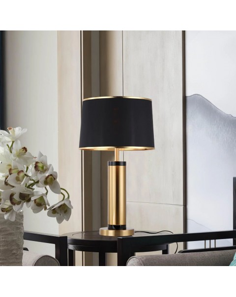 Modern light luxury table lamp bedroom bedside lamp Italian simple modern study table lamp living room American model room soft furnishings