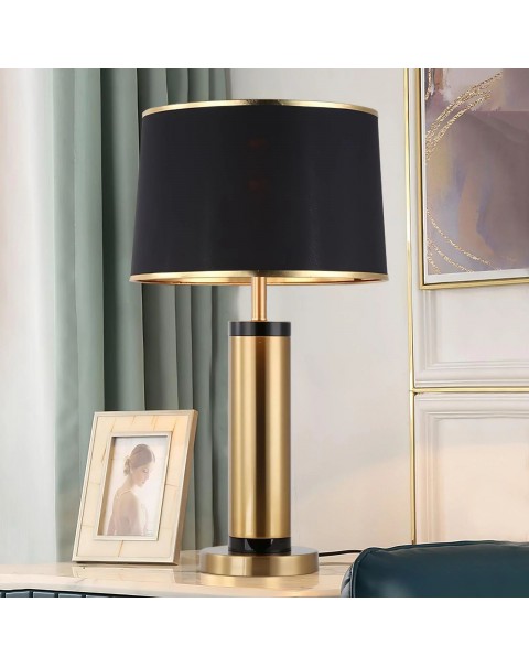 Modern light luxury table lamp bedroom bedside lamp Italian simple modern study table lamp living room American model room soft furnishings