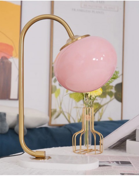 Scandinavian American classic nostalgia table lamp Medieval style bedroom bedside entrance study milk opal table lamps