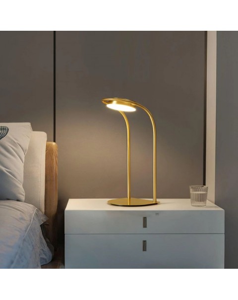 Scandinavian copper table lamp bedroom bedside lamp creative modern light luxury minimalist designer office desk reading light