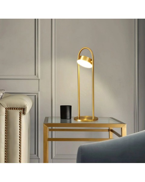 Scandinavian copper table lamp bedroom bedside lamp creative modern light luxury minimalist designer office desk reading light