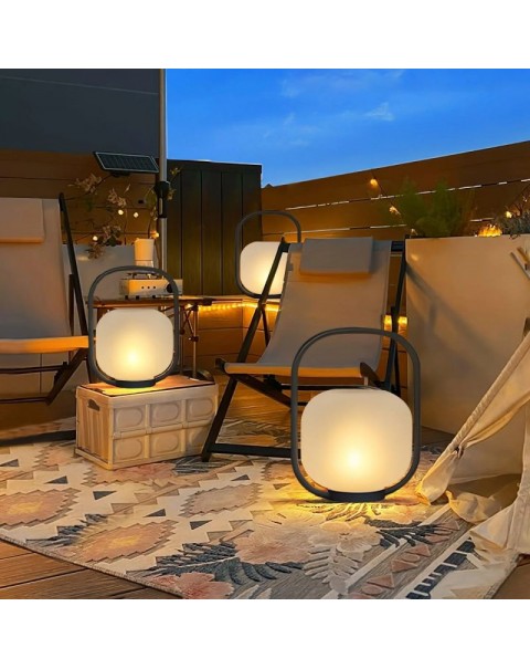 Steamer Outdoor Solar Lawn Lamp Camping Waterproof Hand Lamp Patio Landscape Lamp Terrace Garden Decorative Lights