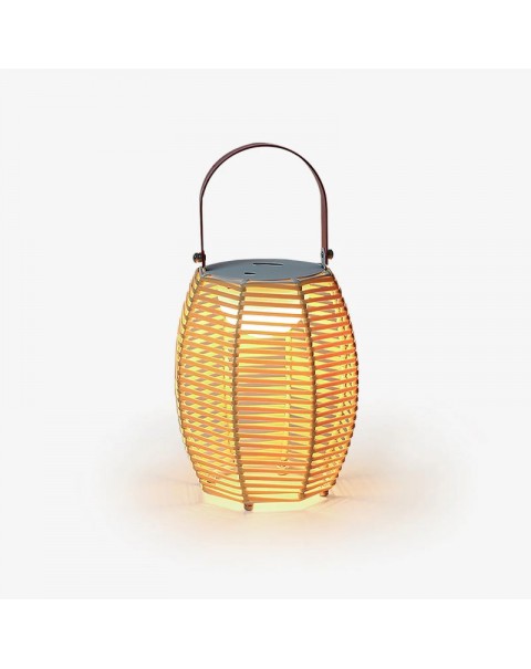 Outdoor Lights Waterproof Patio Carry Lamp Lawn Lamp Camping Lamp Garden Villa Outdoor Solar Handmade Weaving Lights
