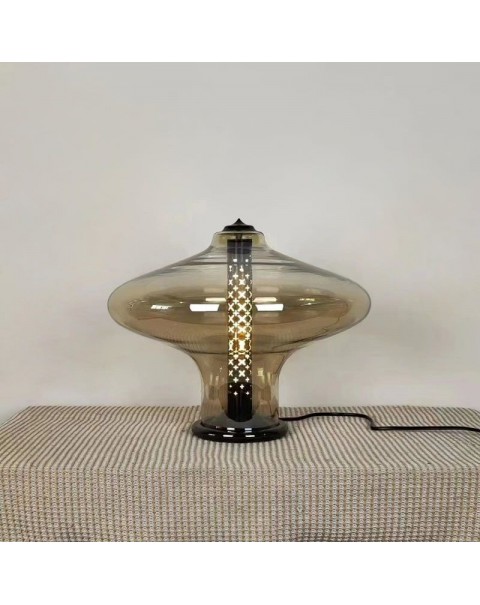 New modern Scandinavian marble table lamp creative simple designer study bedroom bedside travertine glass table lamps
