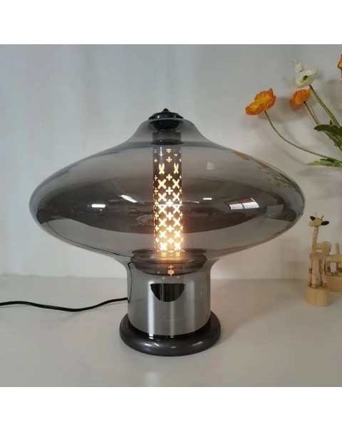 New modern Scandinavian marble table lamp creative simple designer study bedroom bedside travertine glass table lamps