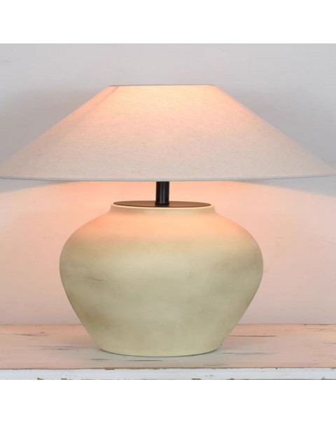 New Chinese Japanese wabi-sabi style ceramic table lamp living room bedroom bedside lamp retro B&B villa designer ornaments