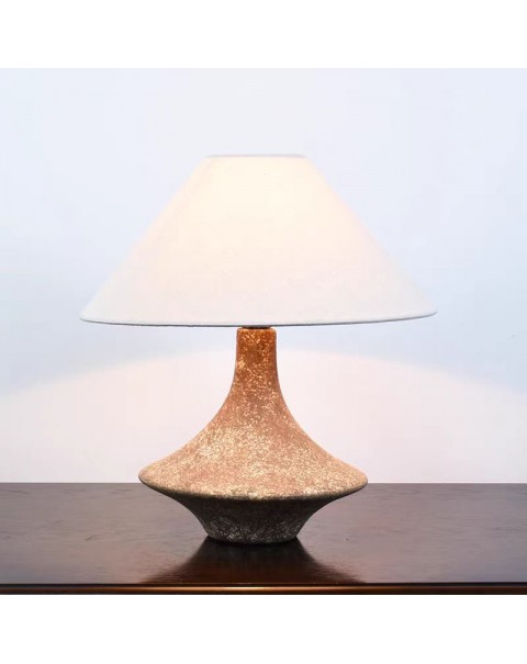 Wabi-sabi style table lamp earthenware pot Japanese simple modern living room bedroom bedside lamp B&B hotel designer ornaments