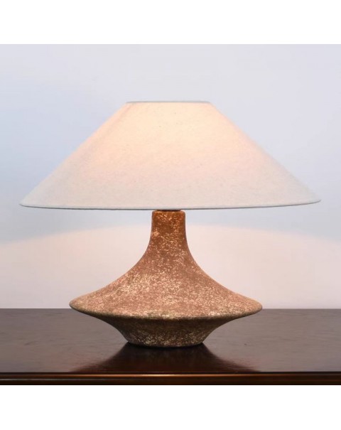 Wabi-sabi style table lamp earthenware pot Japanese simple modern living room bedroom bedside lamp B&B hotel designer ornaments