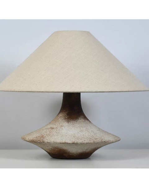 Wabi-sabi style table lamp earthenware pot Japanese simple modern living room bedroom bedside lamp B&B hotel designer ornaments