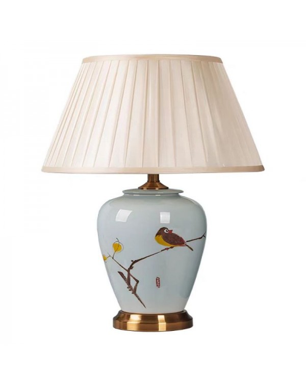 Table lamp bedroom bedside creative modern Chinese...
