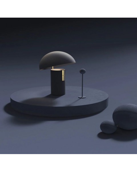 Scandinavian post-modern minimalist mushroom table lamp light luxury hotel decoration model room bedroom bedside study decorative table lamps