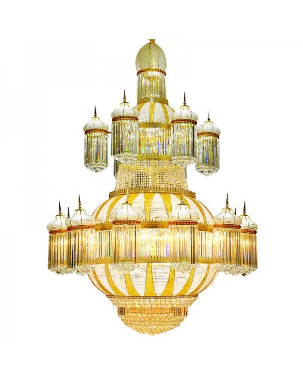 Villa crystal lamp living room chandelier luxury a...