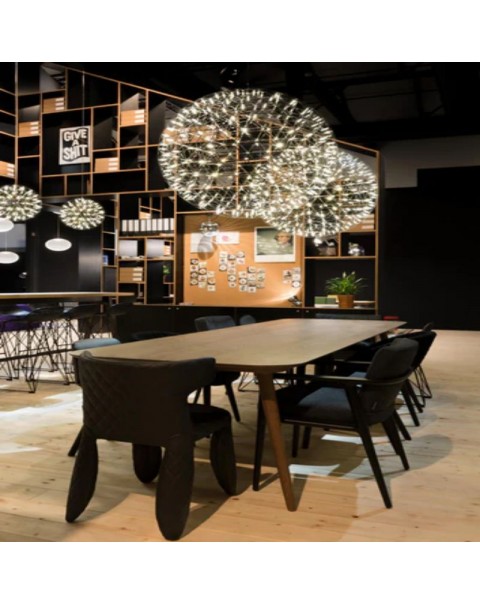 Holland moooi Raimond design modern light luxury premium hotel lobby duplex living room dining room chandelier