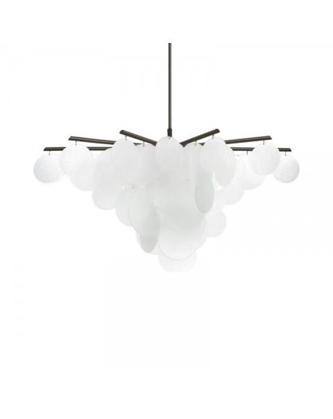 MOFAS post-modern light luxury pine cone ball living room dining room bedroom study villa model room Scandinavian glass chandelier