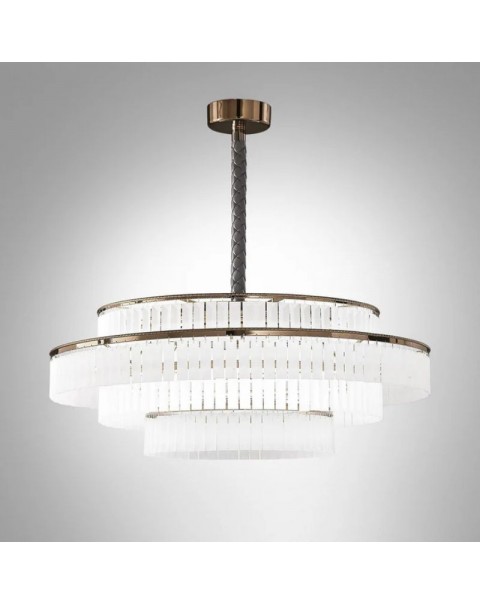 Light luxury living room crystal chandelier hotel lobby luxury box chandelier sample room frosted crystal restaurant chandelier