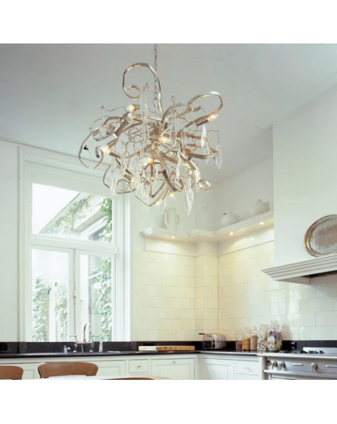 BVE Netherlands imported Delphinium post-modern light luxury art design iron villa living room dining room chandelier