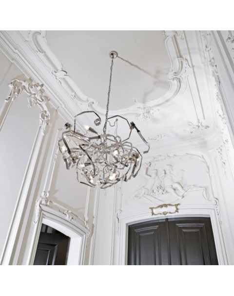 BVE Netherlands imported Delphinium post-modern light luxury art design iron villa living room dining room chandelier