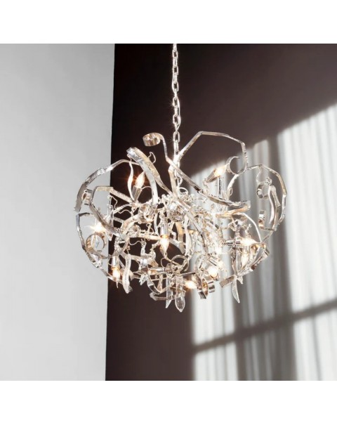 BVE Netherlands imported Delphinium post-modern light luxury art design iron villa living room dining room chandelier
